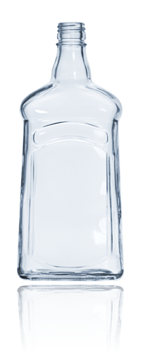 Skleněná láhev na alkoholické nápoje
