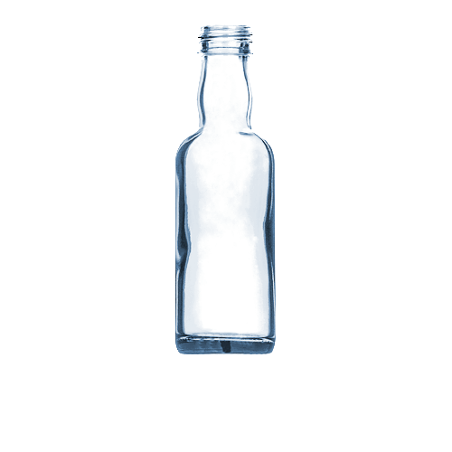 Malá skleněná láhev - 50 ml