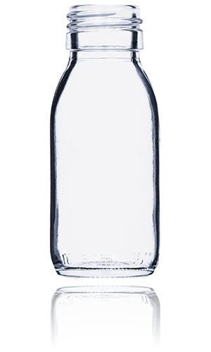 Malá skleněná láhev - 60 ml